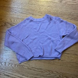 Wild Fable Purple Cropped Sweater M